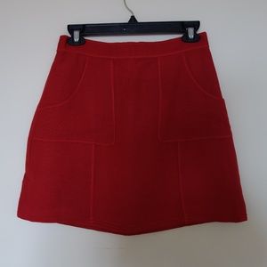 Red Mini Skirt